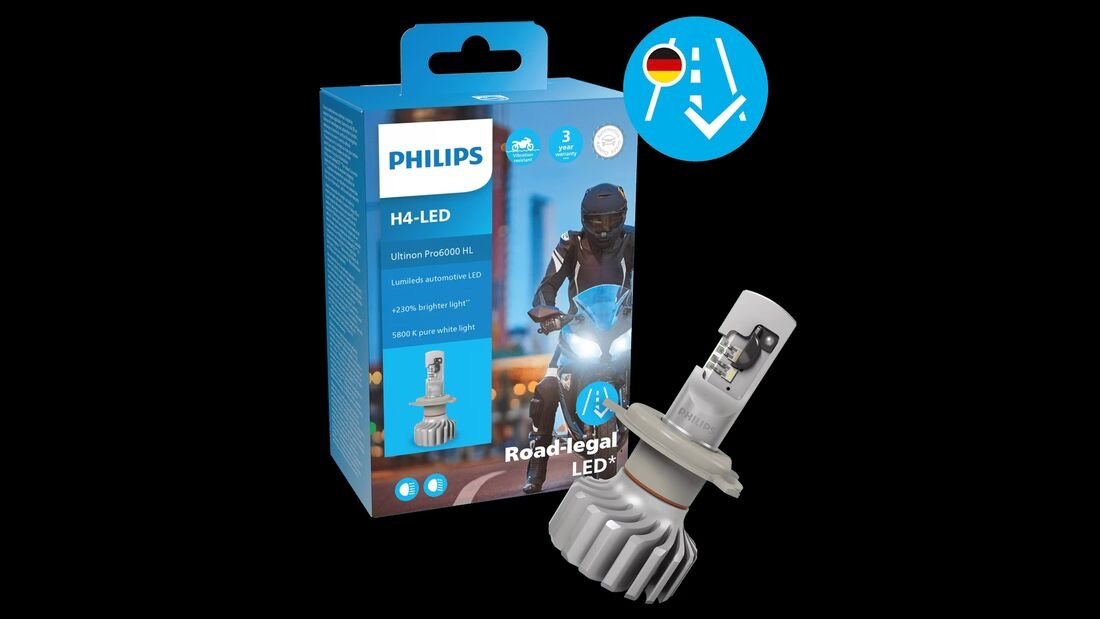 Philips H4 LED Austausch-Birne für alte Scheinwerfer - Elektrik und  Elektronik - Guzzisti - das Moto Guzzi Forum