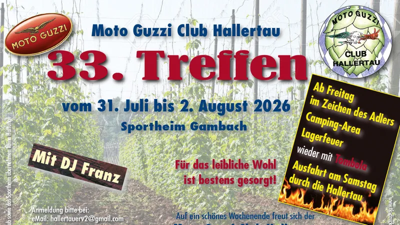 33. Moto Guzzi Treffen Hallertau